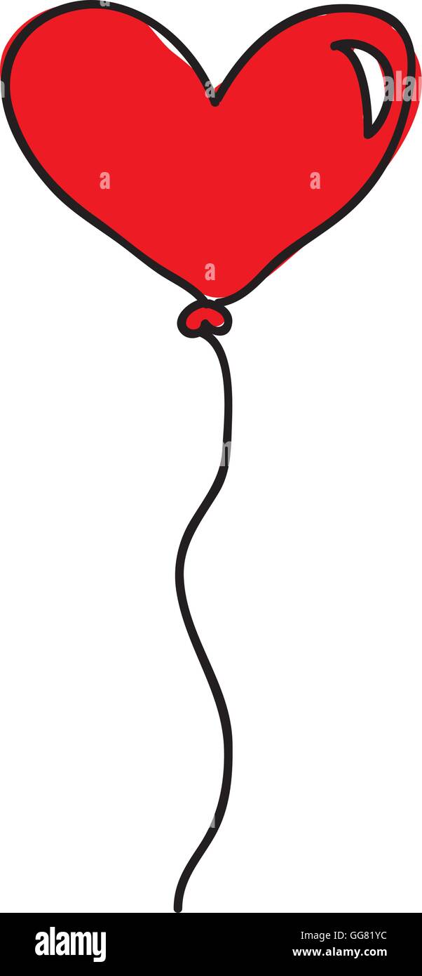 heart balloon air icon Stock Vector Image & Art - Alamy