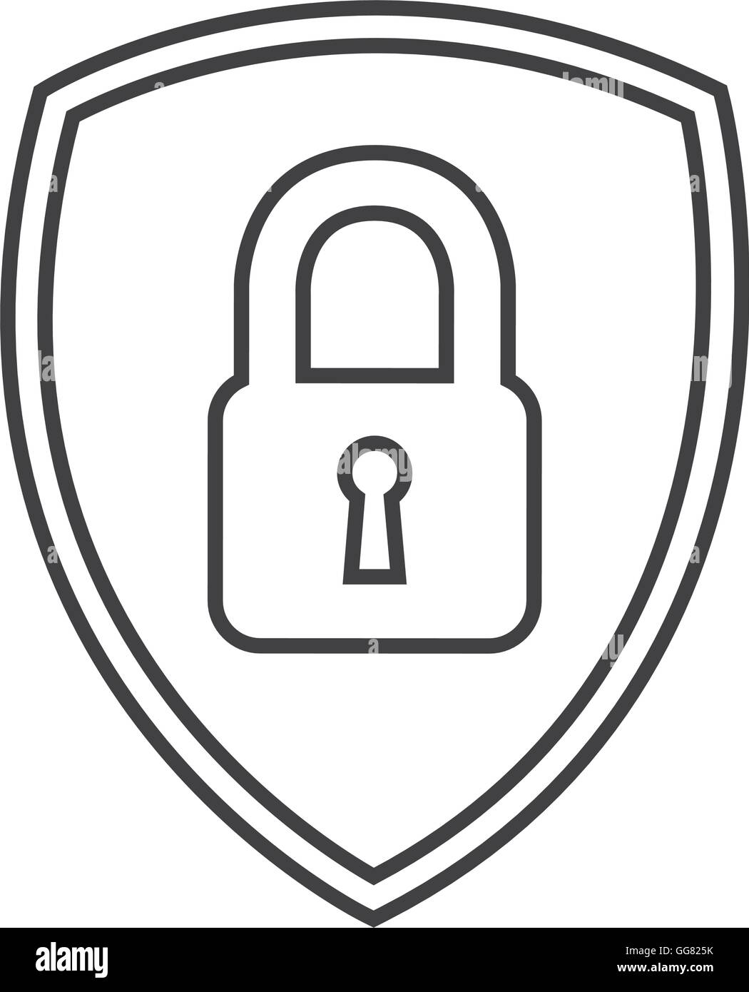 safe secure padlock security isolated icon Stock Vector Image & Art - Alamy