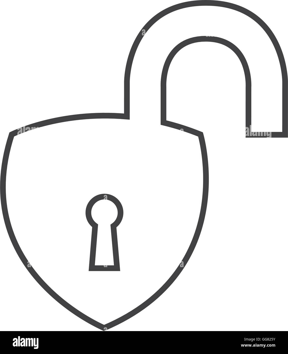 safe secure padlock security isolated icon Stock Vector Image & Art - Alamy