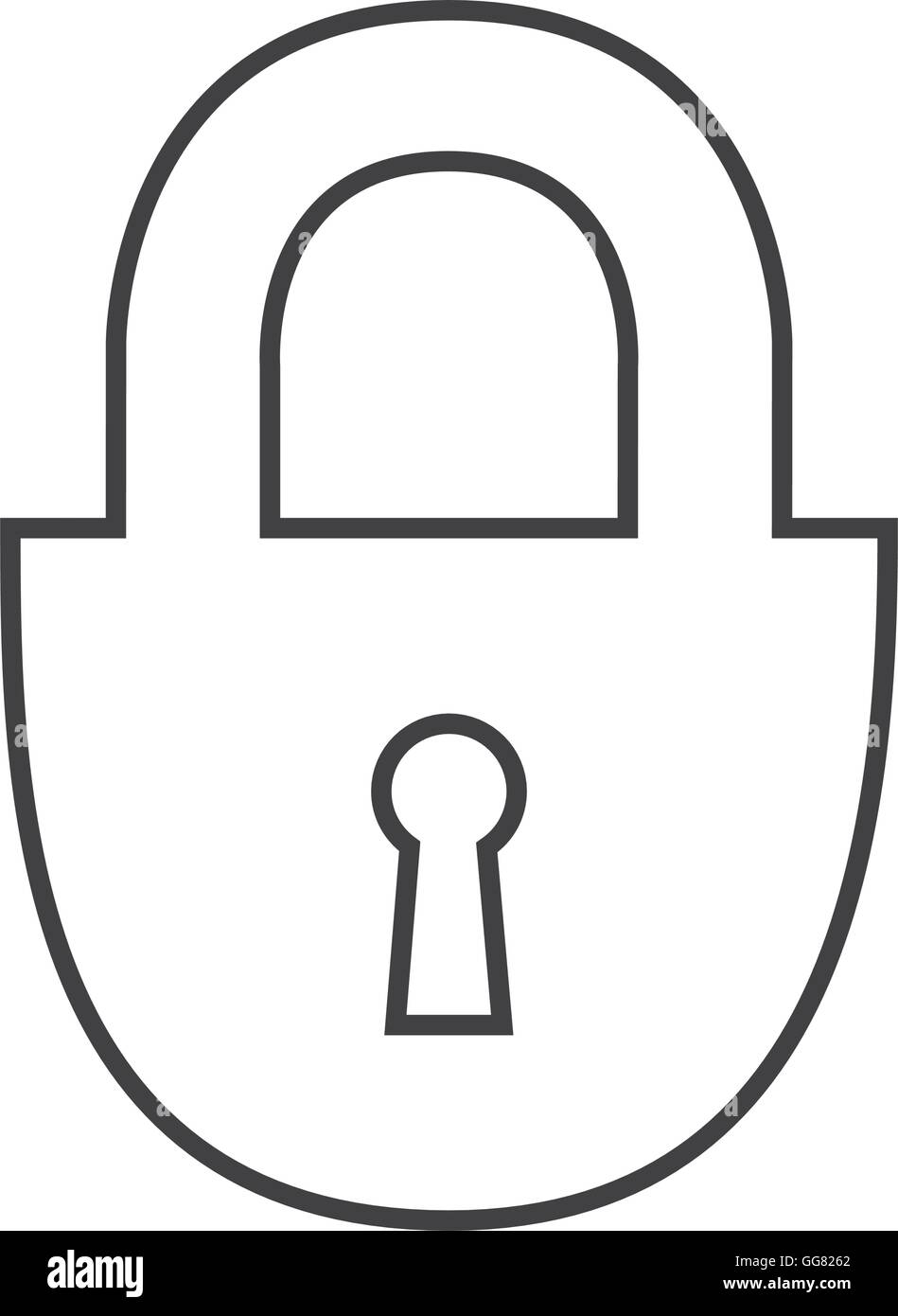 safe secure padlock security isolated icon Stock Vector Image & Art - Alamy