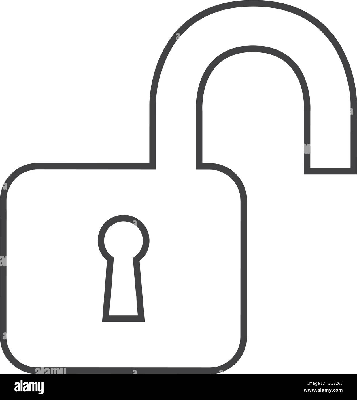 safe secure padlock security isolated icon Stock Vector Image & Art - Alamy