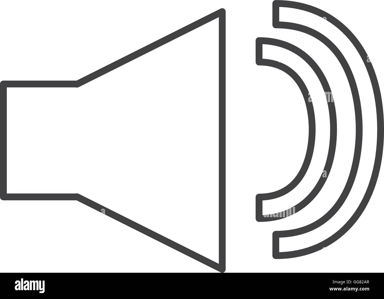 speaker sound isolated icon Stock Vector Image & Art - Alamy