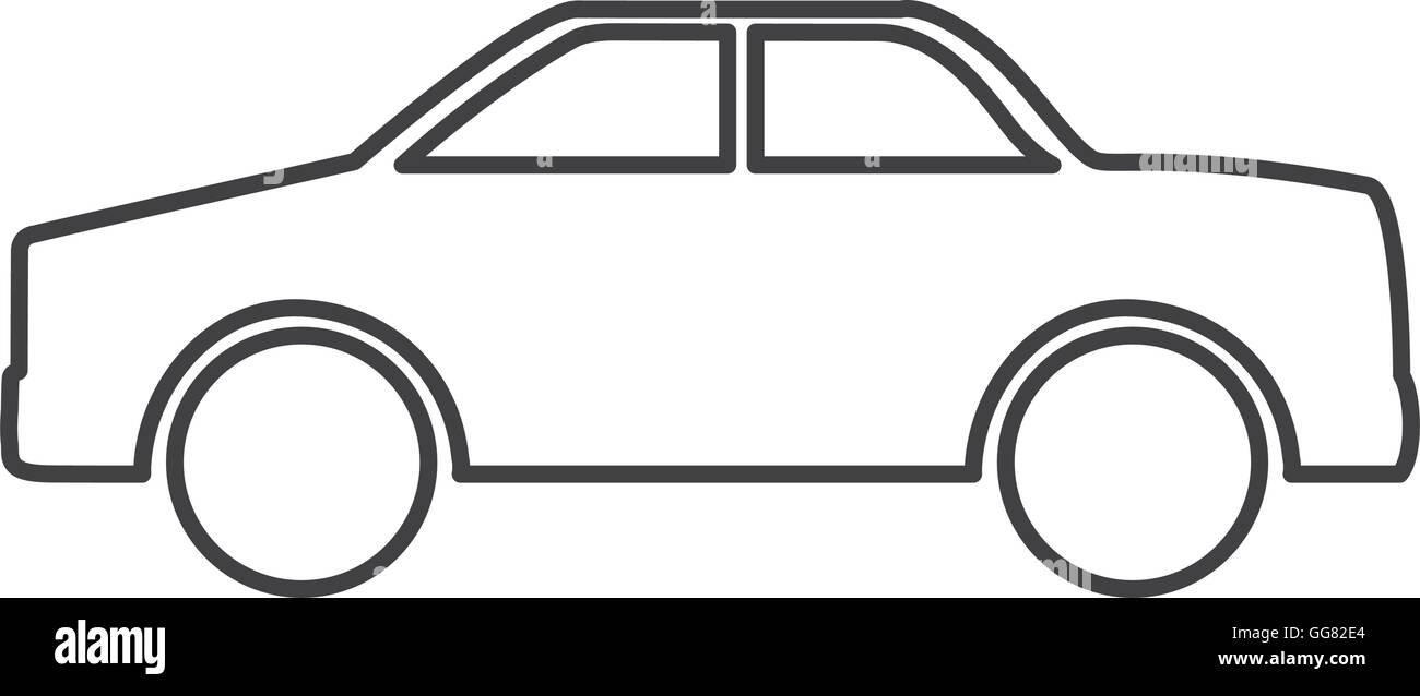 car vehicle isolated icon Stock Vector Image & Art - Alamy