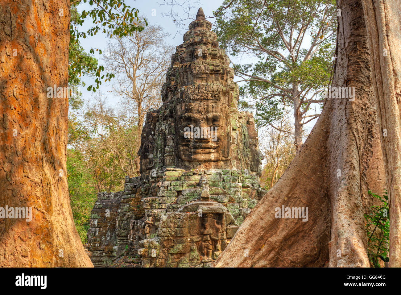 Victoria Gate near Angkor Wat Stock Photo