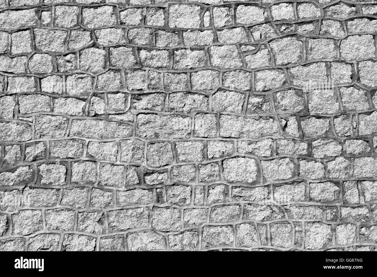 Background wall made of stone blocks Stock Photo