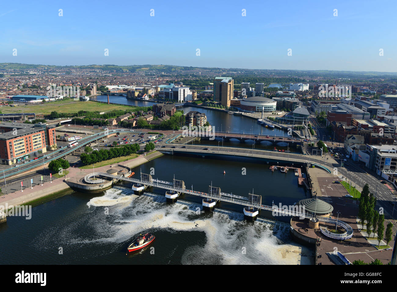 Belfast titanic aerial view hires stock photography and images Alamy