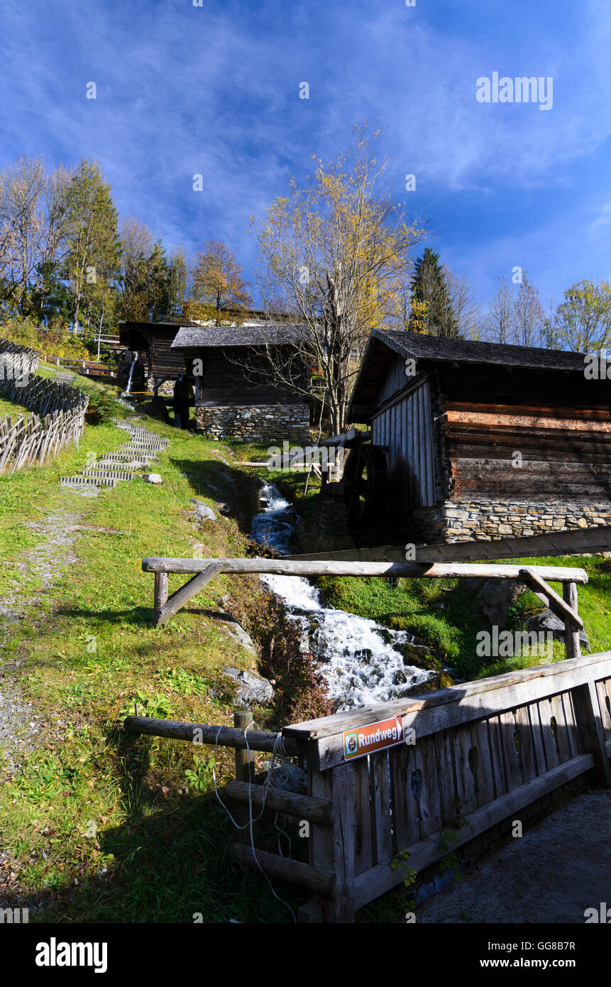 Pfarrwerfen: Open-air museum '7 mills', Austria, Salzburg, Pongau Stock Photo