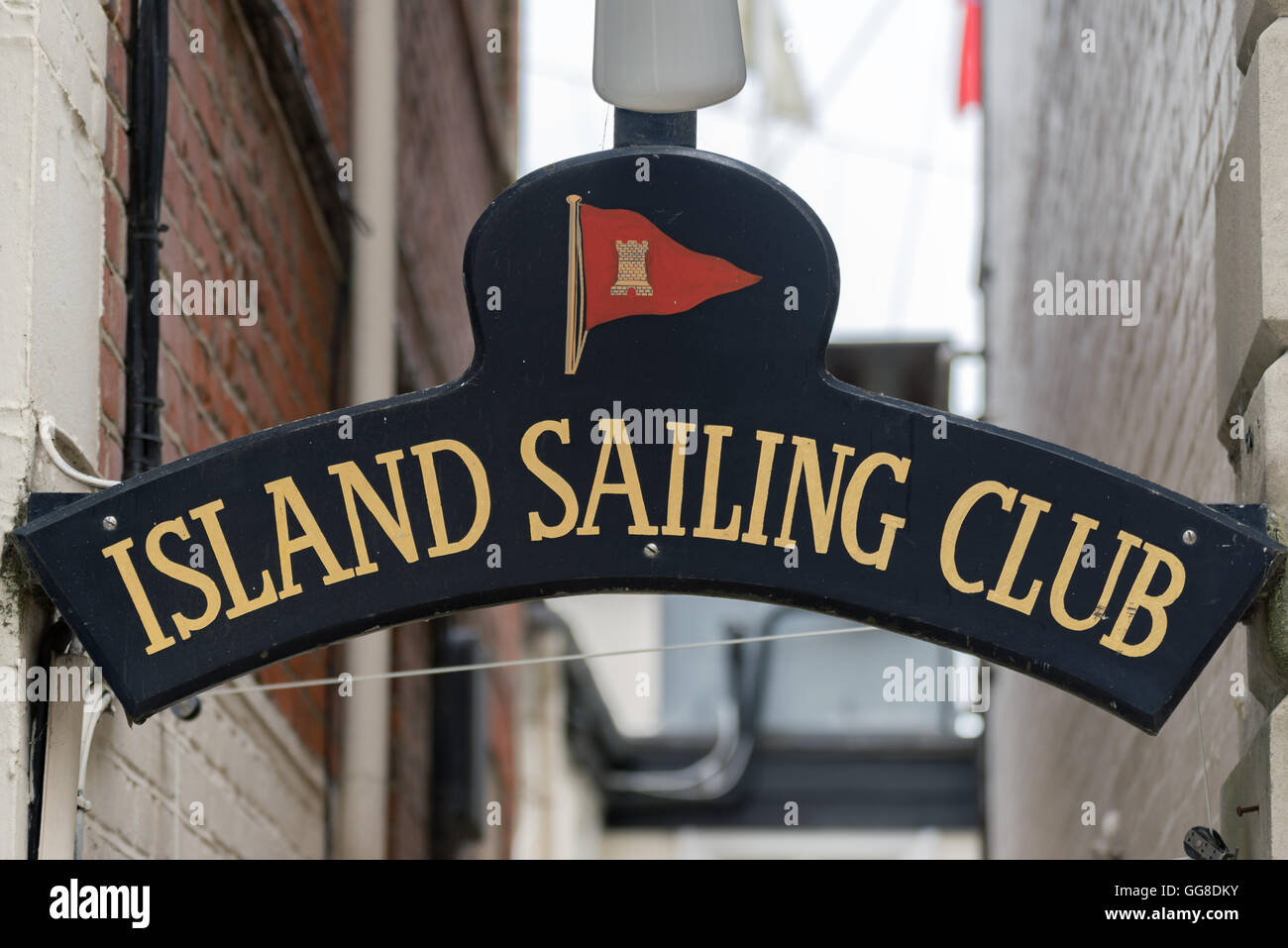 Island Sailing club at Cowes on the Isle of Wight Stock Photo Alamy