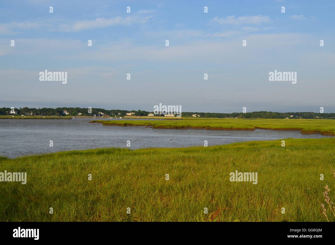 Duxbury Bay in Southeastern Massachusetts at low tide Stock Photo Alamy