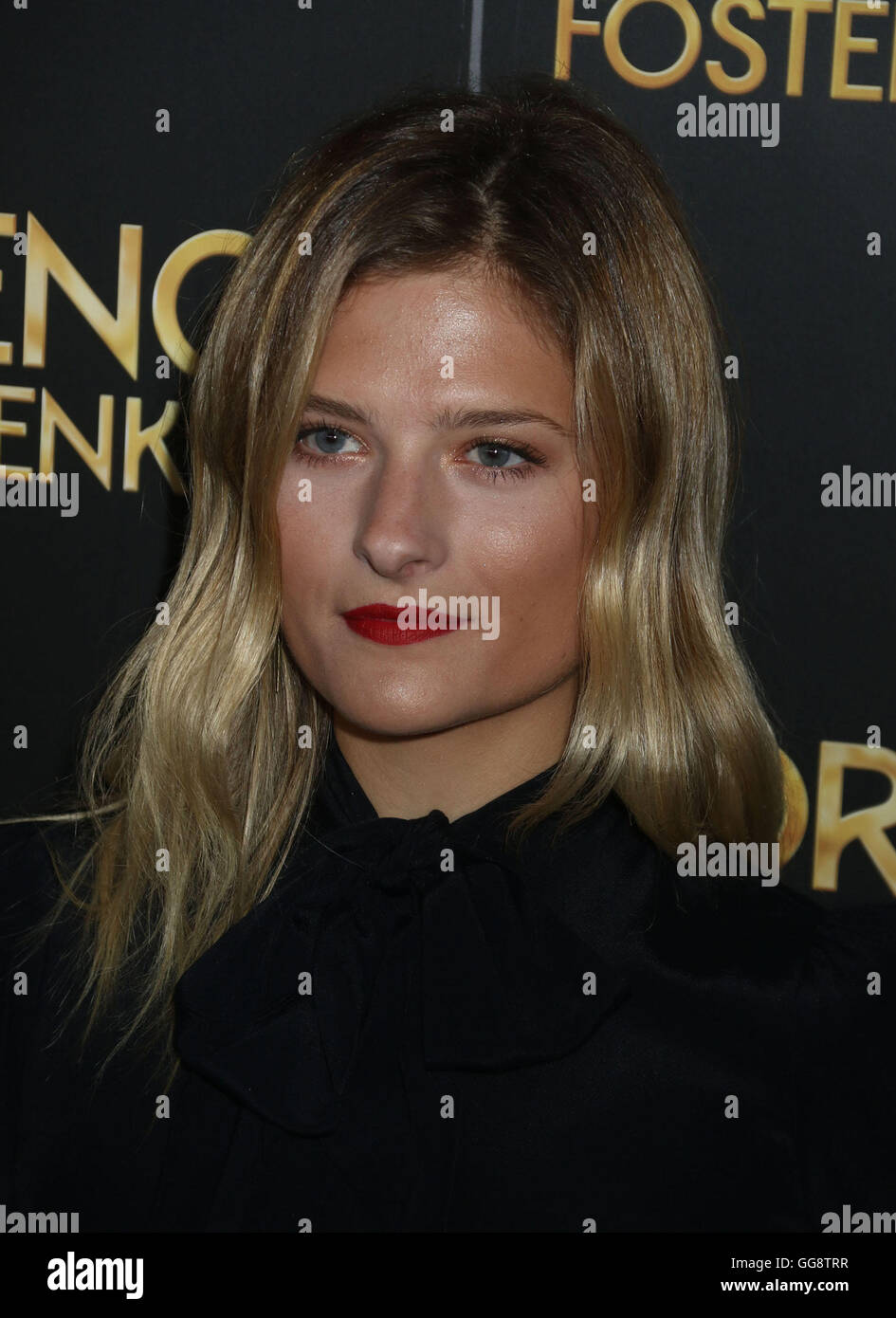 New York, USA. 9th Aug, 2016. Model LOUISA GUMMER attends the New York premiere of 'Florence Foster Jenkins' held at AMC Loews Lincoln Square. Credit:  Nancy Kaszerman/ZUMA Wire/Alamy Live News Stock Photo