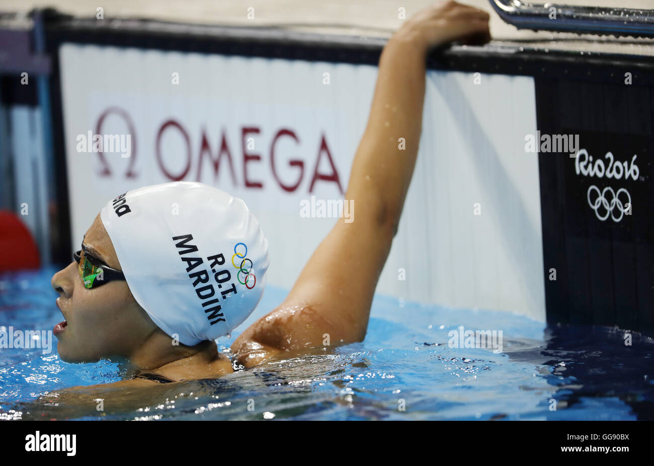 Rio De Janeiro Brazil 10th Aug 2016 Yusra Mardini Of The Refugee Olympic Athletes Team Rot 5207