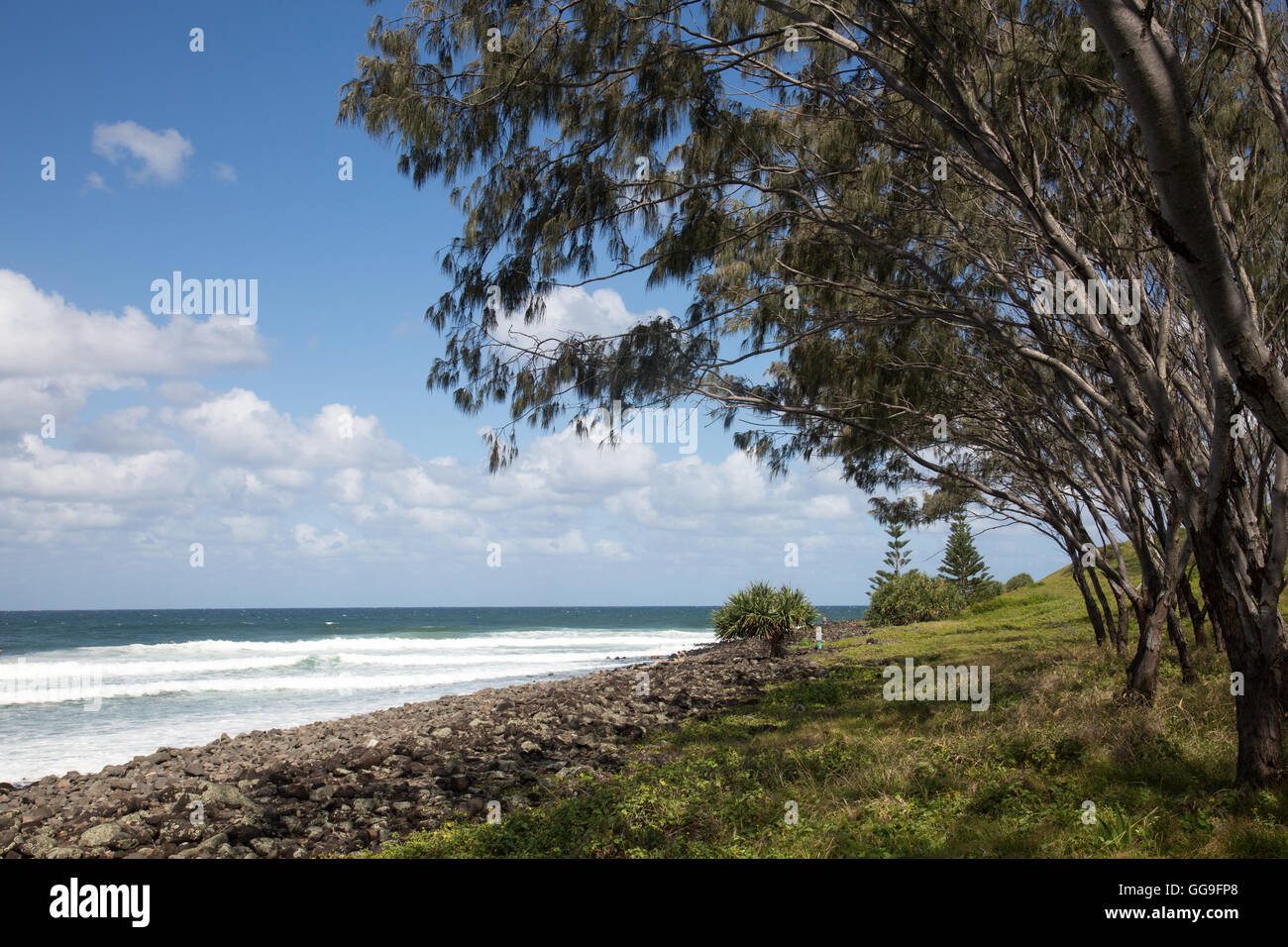 Seven mile beach at Lennox Head, a small seaside town on the north coast of new south wales