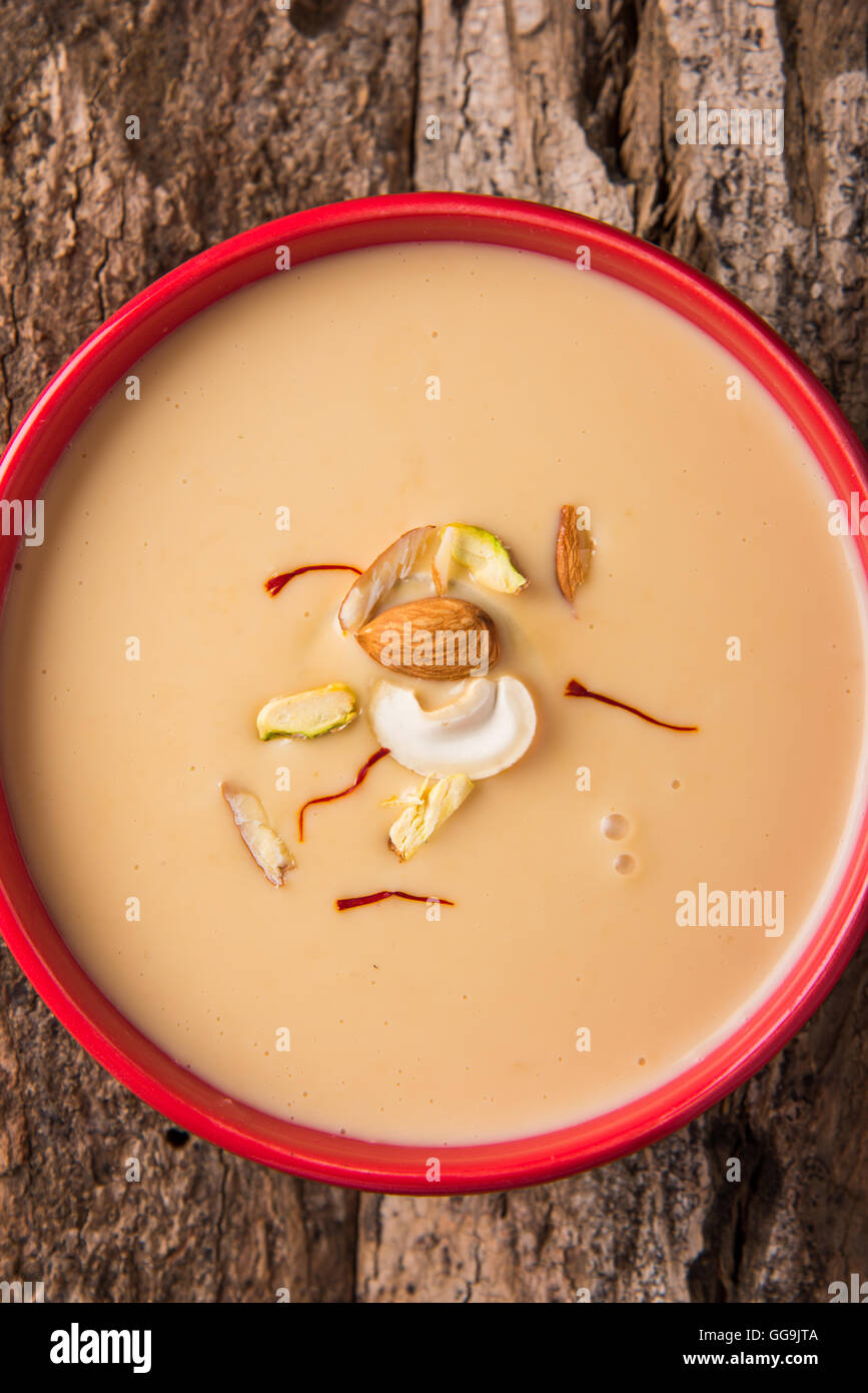 Delicious Indian sweet Rabdi with dry fruits toppings Stock Photo - Alamy