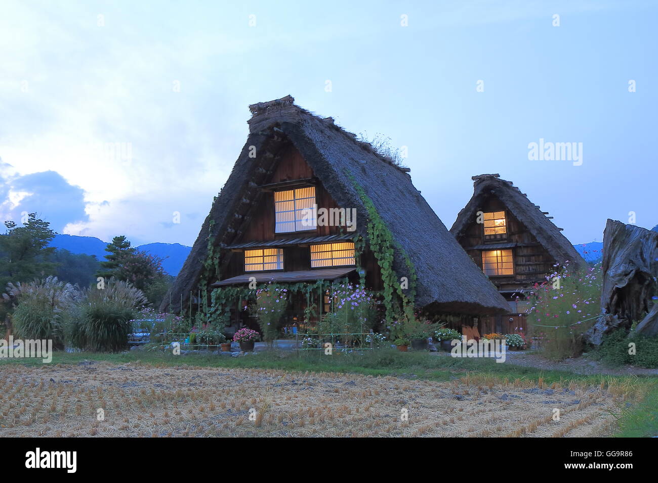 Traditional houses in Shirakawa Japan Shirakawago is an UNESCO site