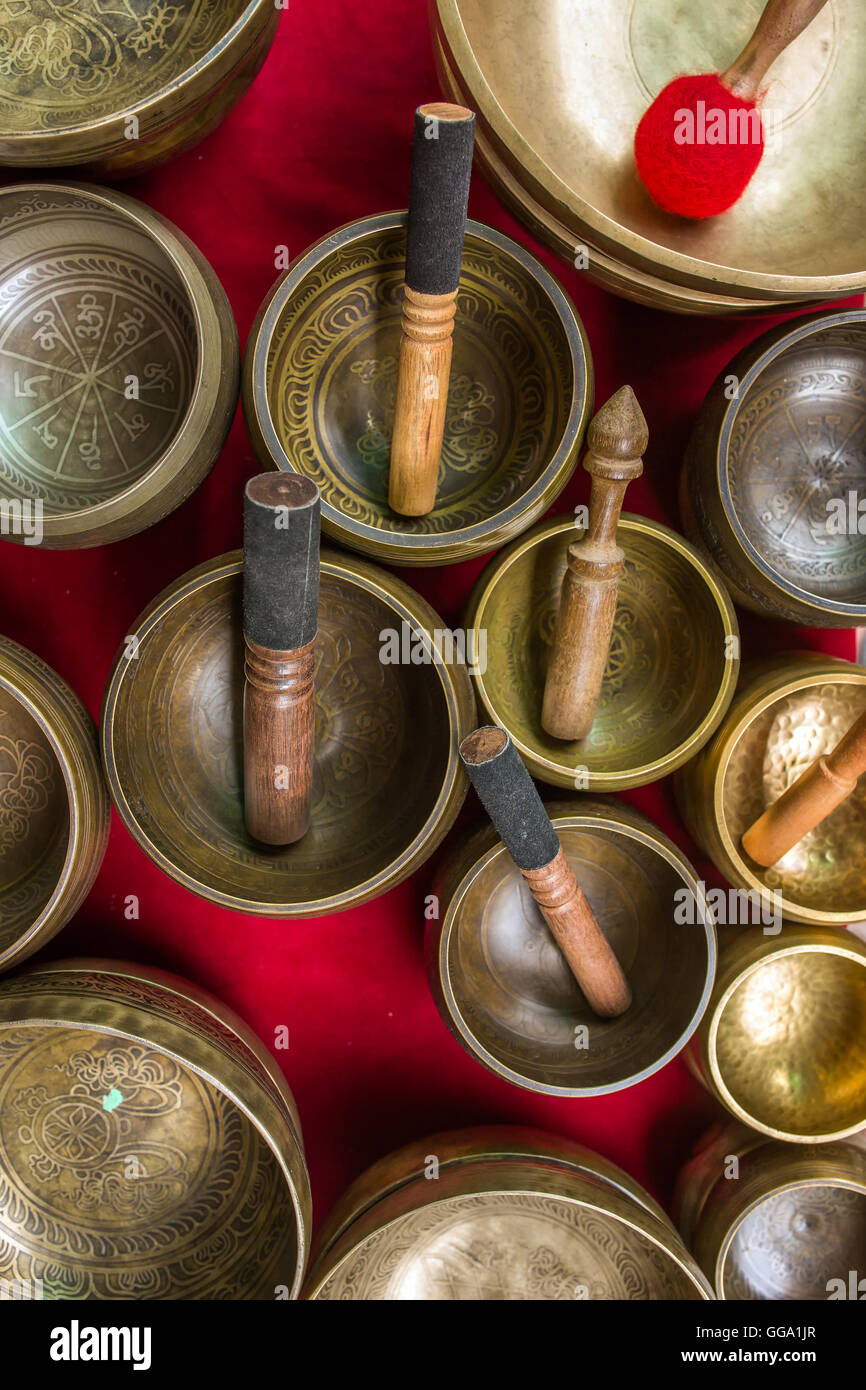 Tibetan singing bowls hires stock photography and images Alamy