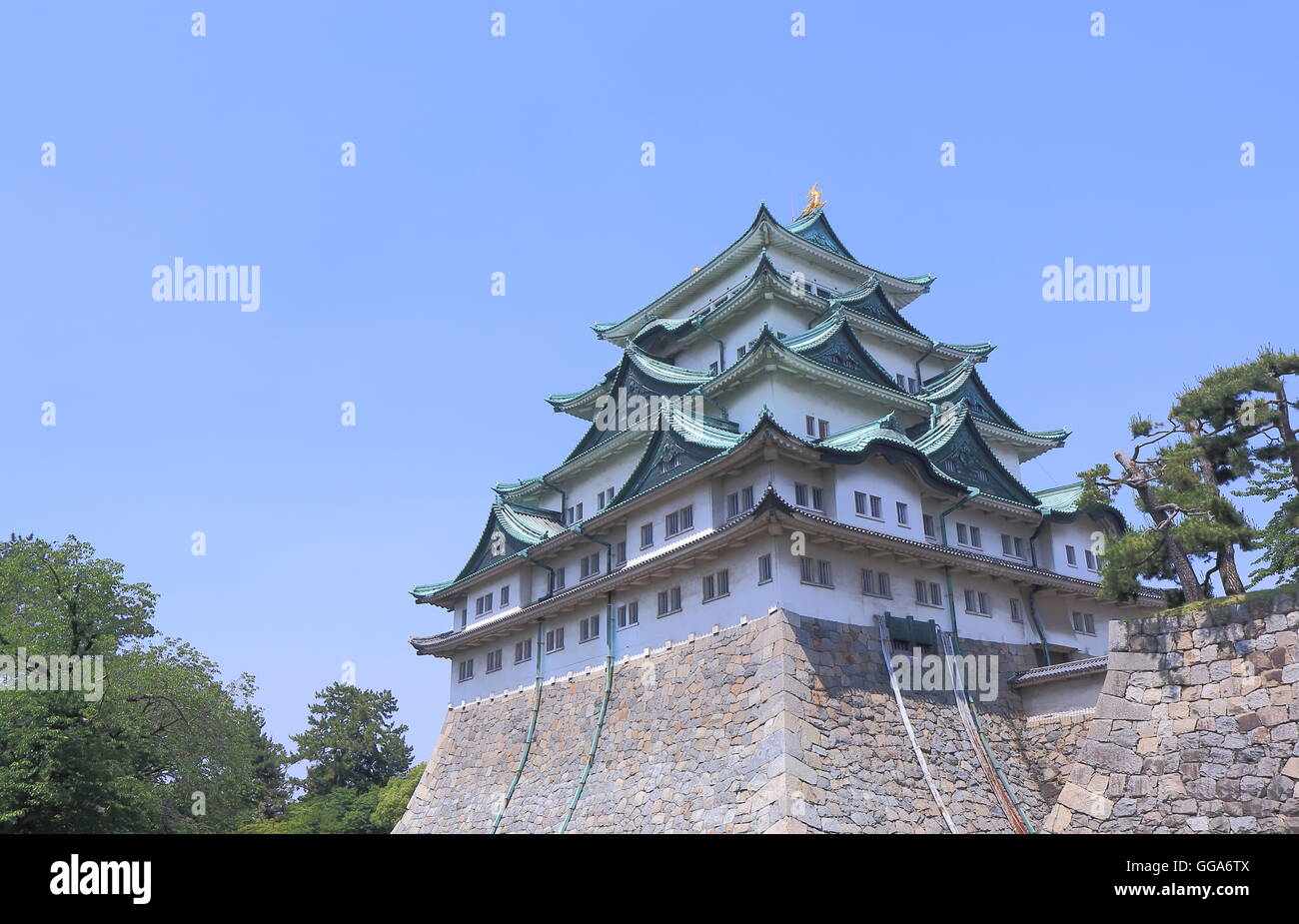 Nagoya Castle in Nagoya Japan. Stock Photo