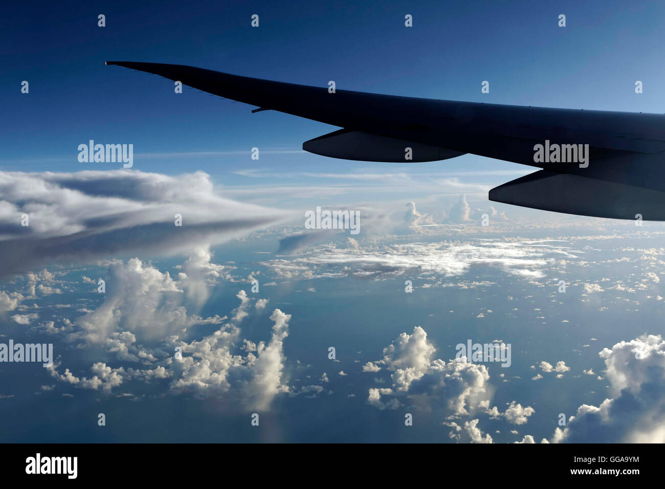 Clouds seen from high flying aircraft Stock Photo - Alamy