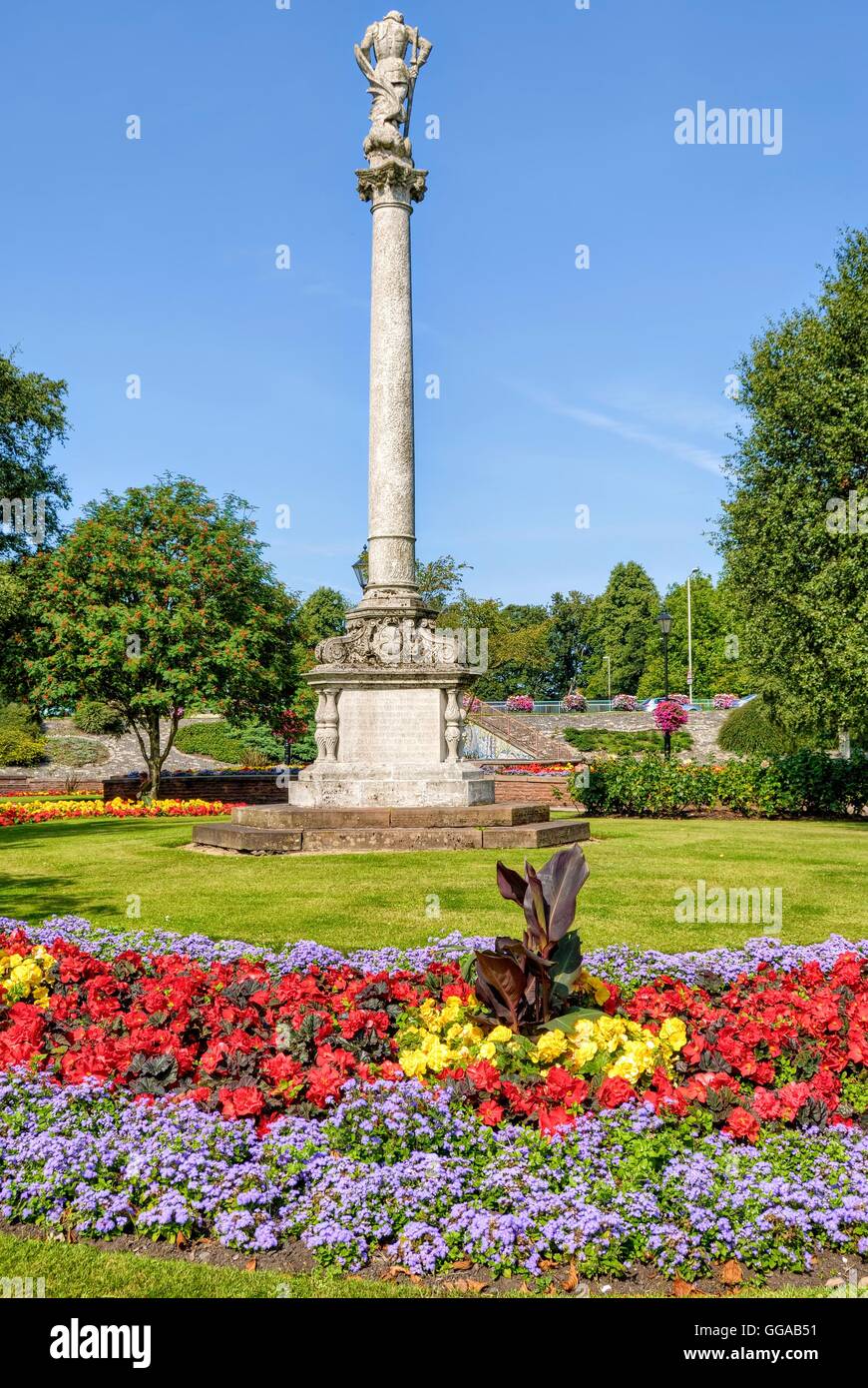 Monument in Hardwicke Circus, Carlisle Stock Photo