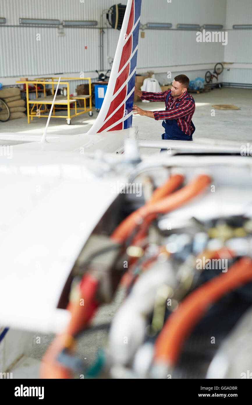 Aircraft repair shop Stock Photo Alamy