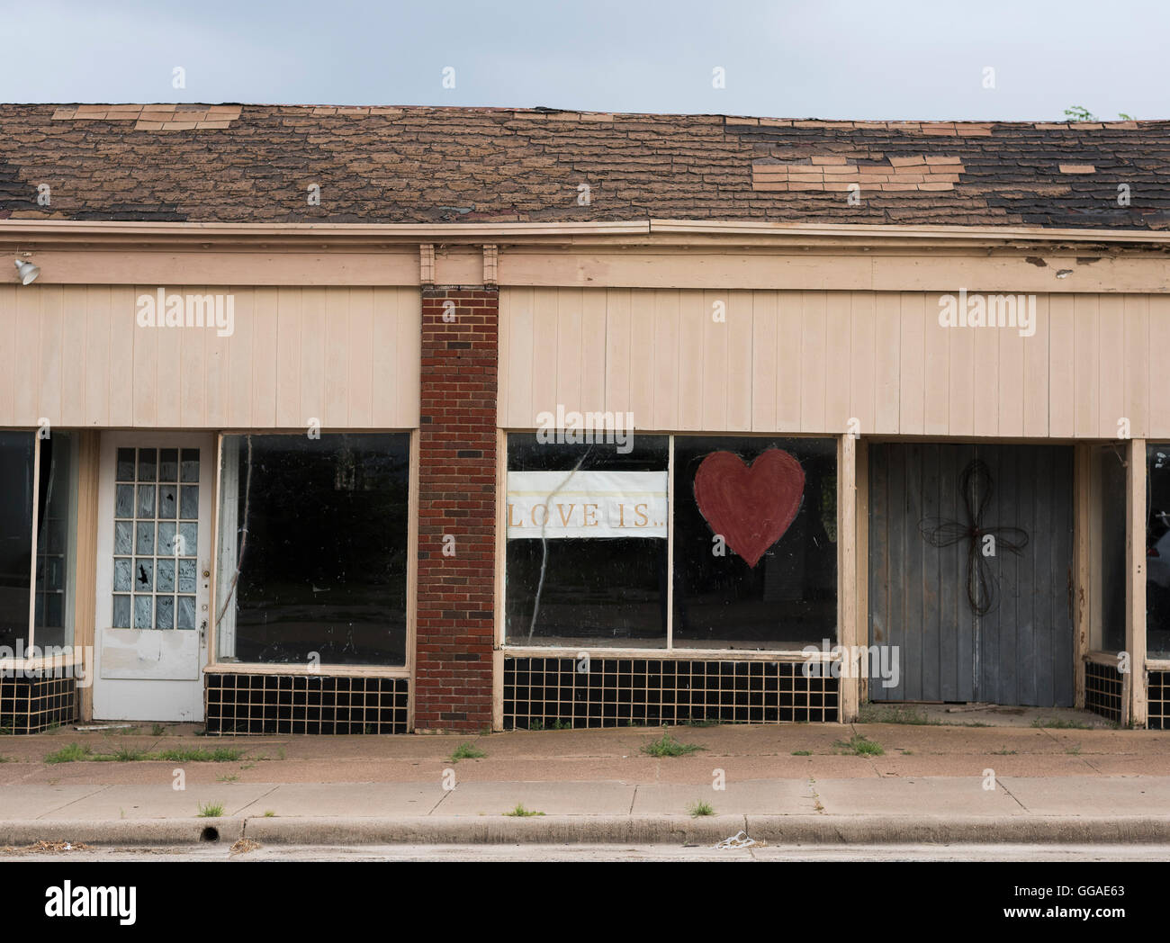 Many of the buildings in Ranger, Texas are vacant and in disrepair