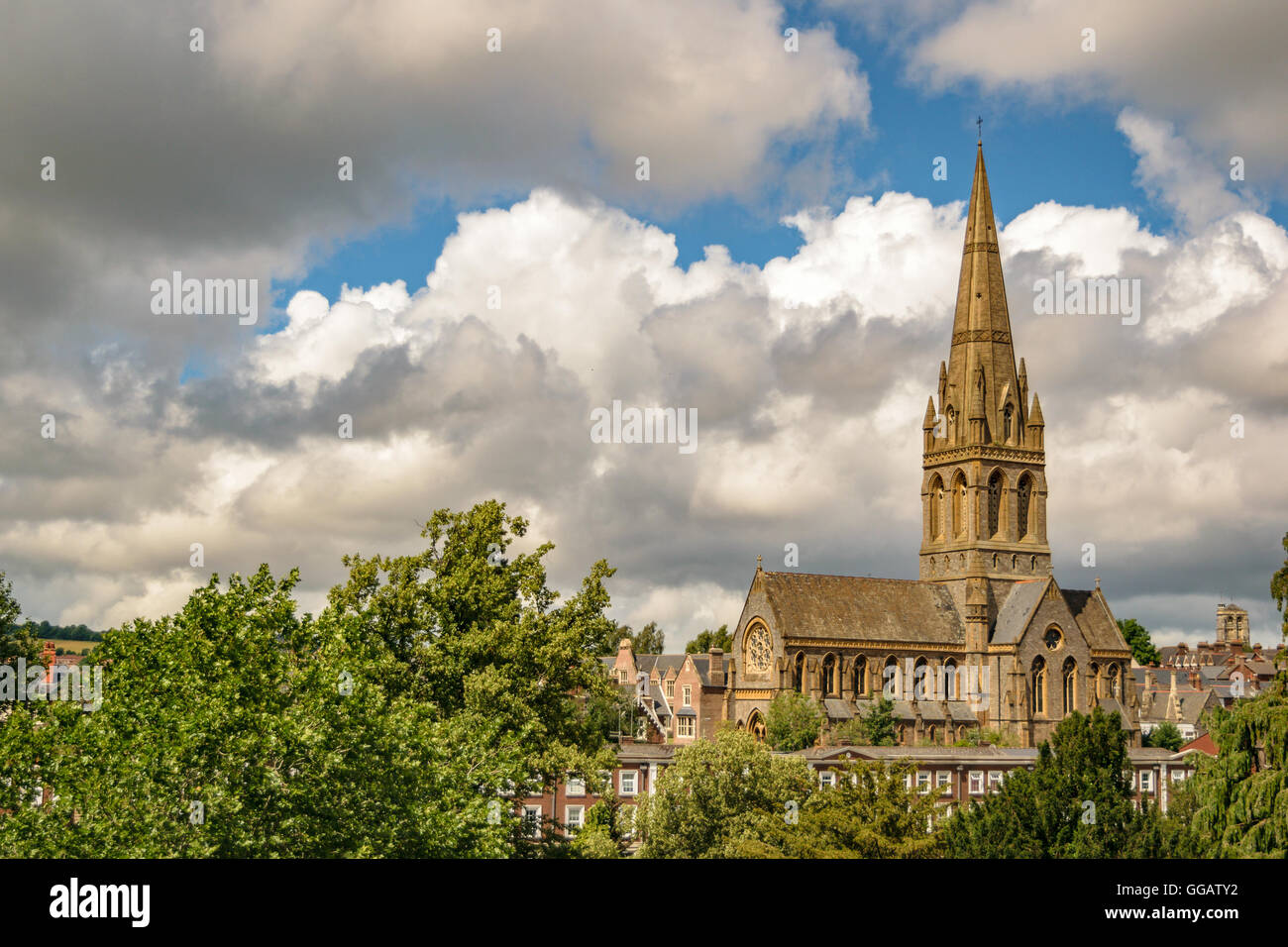 St Michaels Mount Dinham Church in Exeter, Devon, United Kingdom Stock