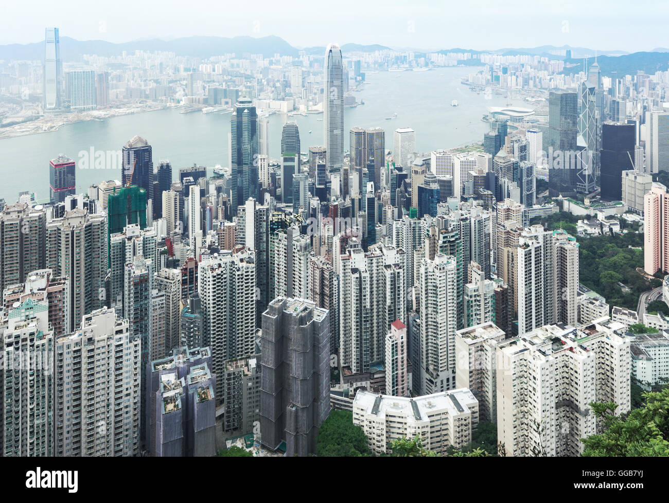 View of central Hong Kong Stock Photo Alamy
