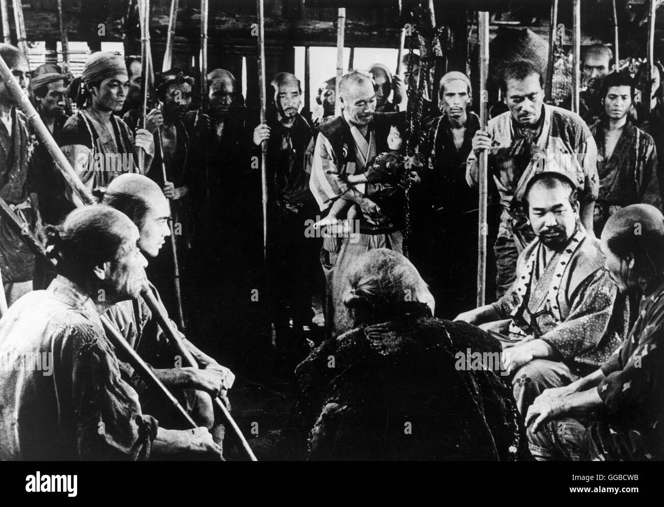 DIE SIEBEN SAMURAI / THE SEVEN SAMURAI Shichinin no samurai Japan 1954 Akira Kurosawa Filmszene