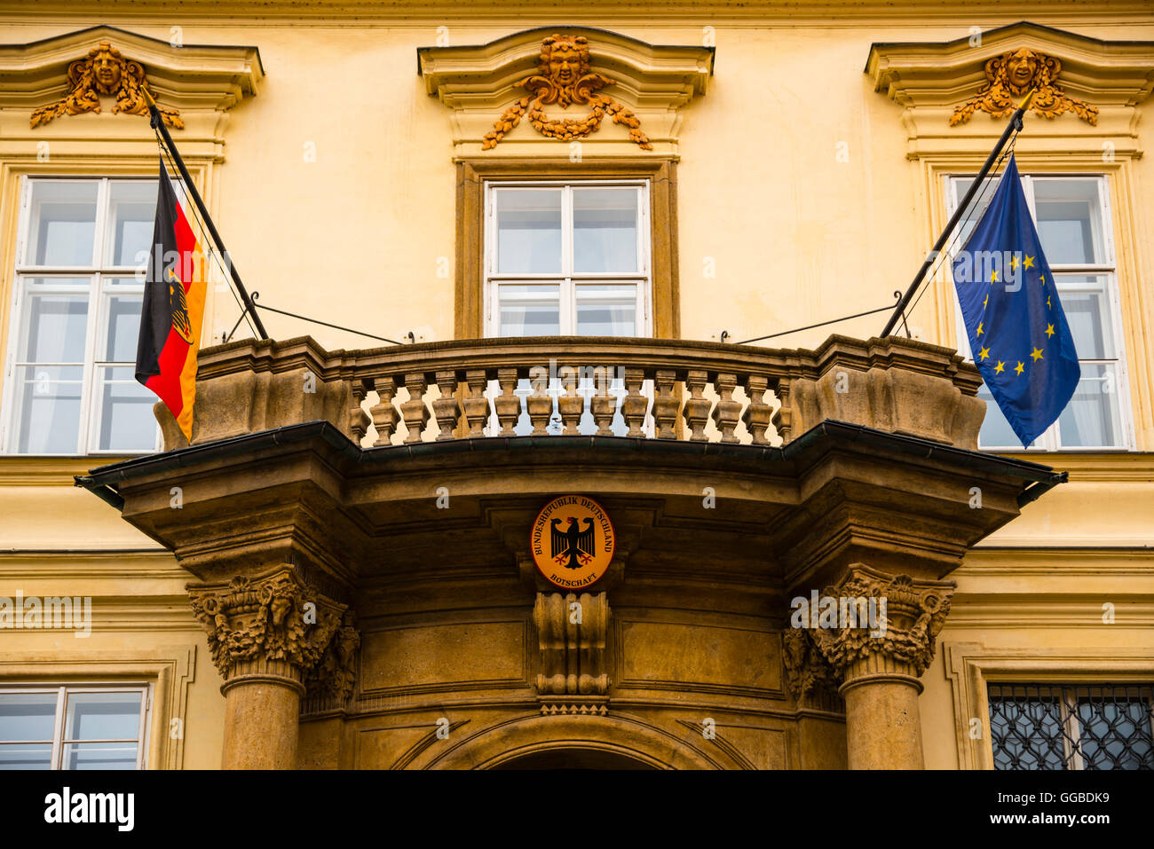 German Embassy, Prague Stock Photo Alamy