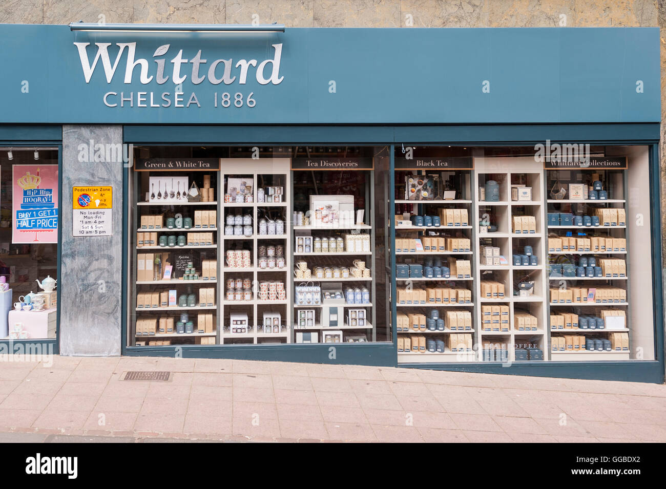 The Whittard shop store in Norwich , Norfolk , England , Britain , Uk Stock Photo
