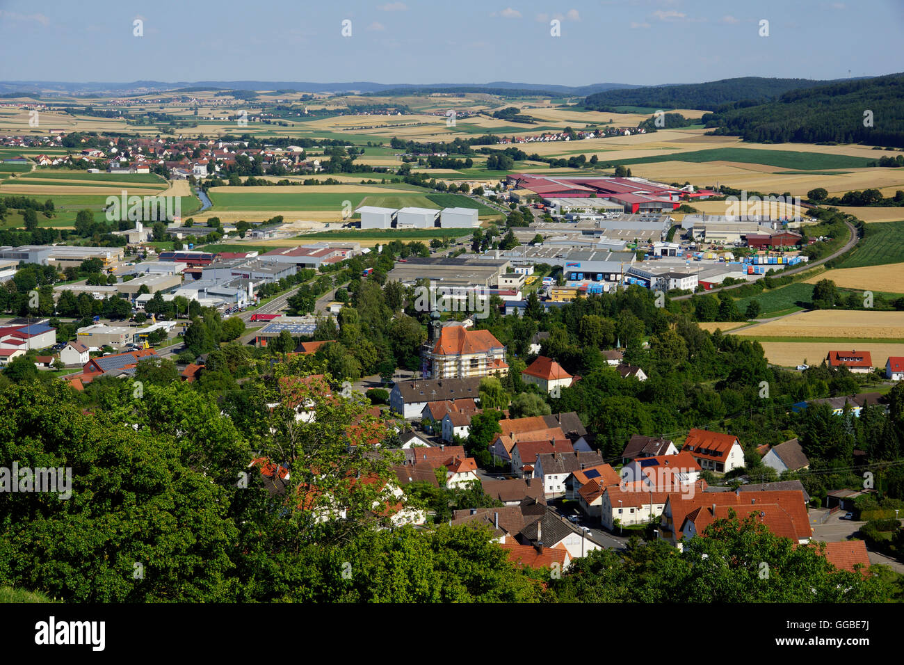 Townscape, Bopfingen Stock Photo