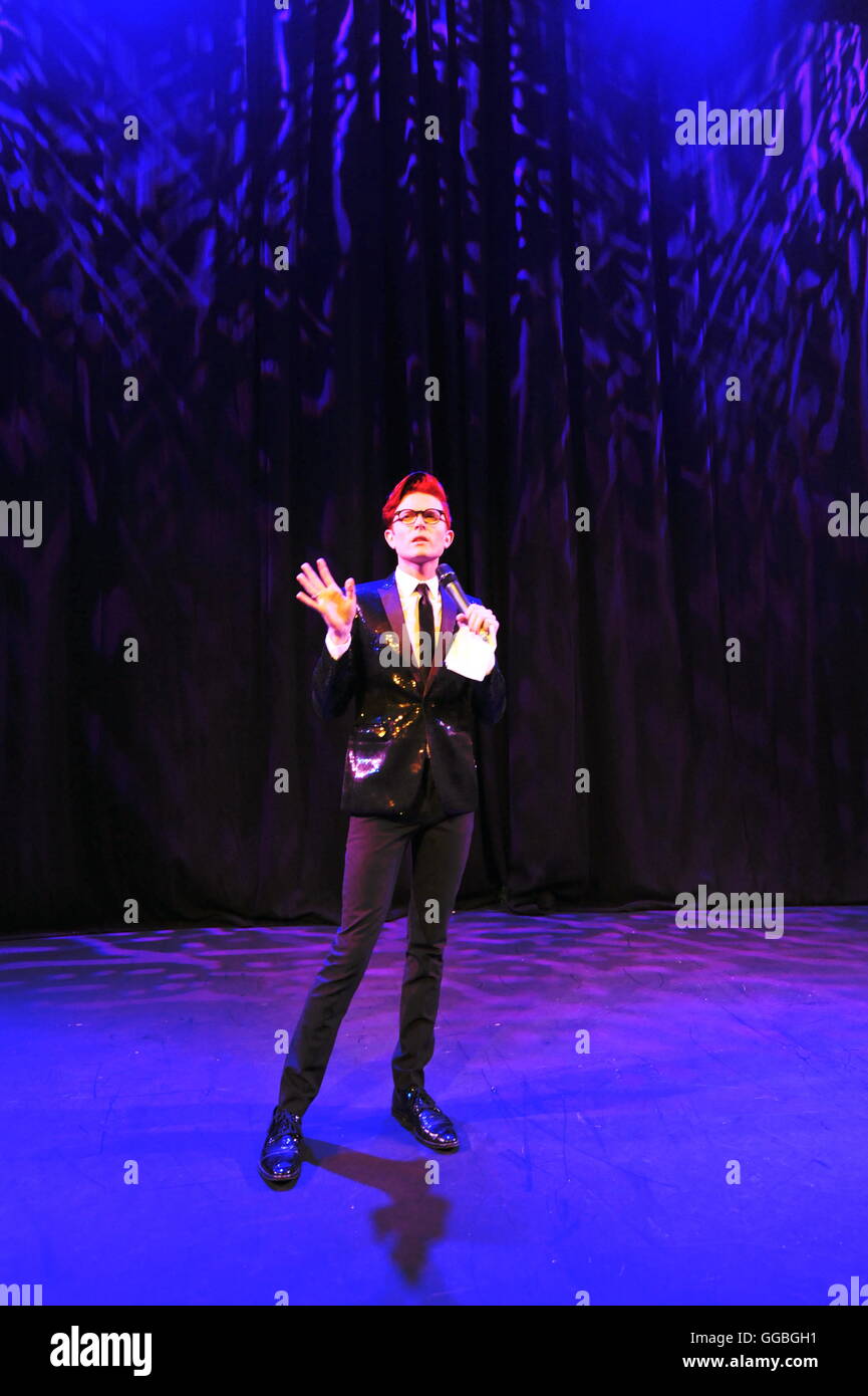 Rhys Nicholson MC at the Underbelly Press Launch Edinburgh Fringe 2016 ...