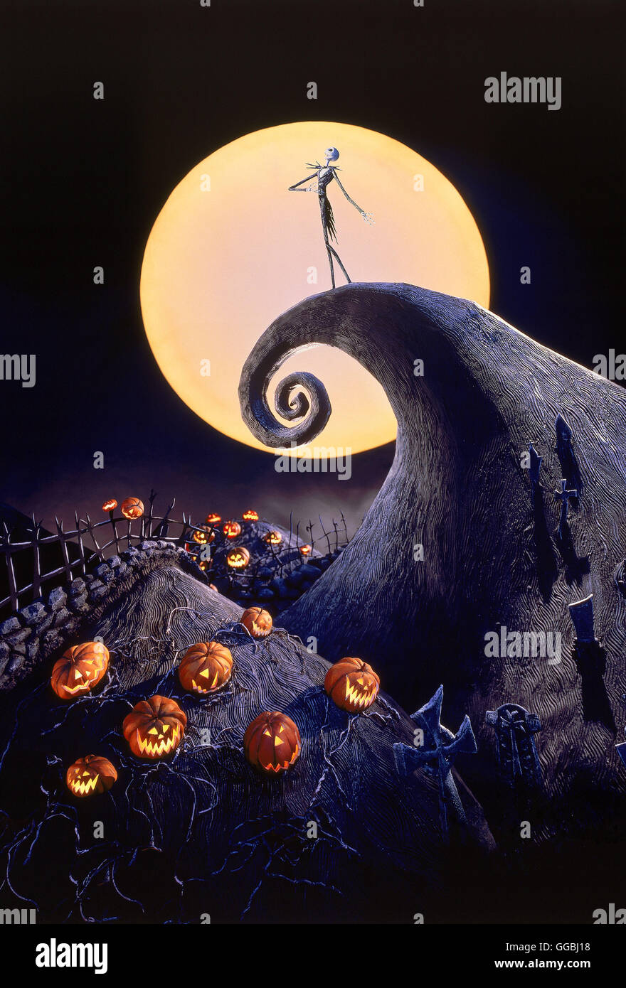 Nightmare before Christmas 3D / Tim Burton's holiday classic, THE NIGHTMARE BEFORE CHRISTMAS, makes a return to the big screen this holiday season in stunning Disney Digital 3D Jack Skellington, King of Halloweentown Regie: Henry Selick aka. The Nightmare before Christmas 3D Stock Photo