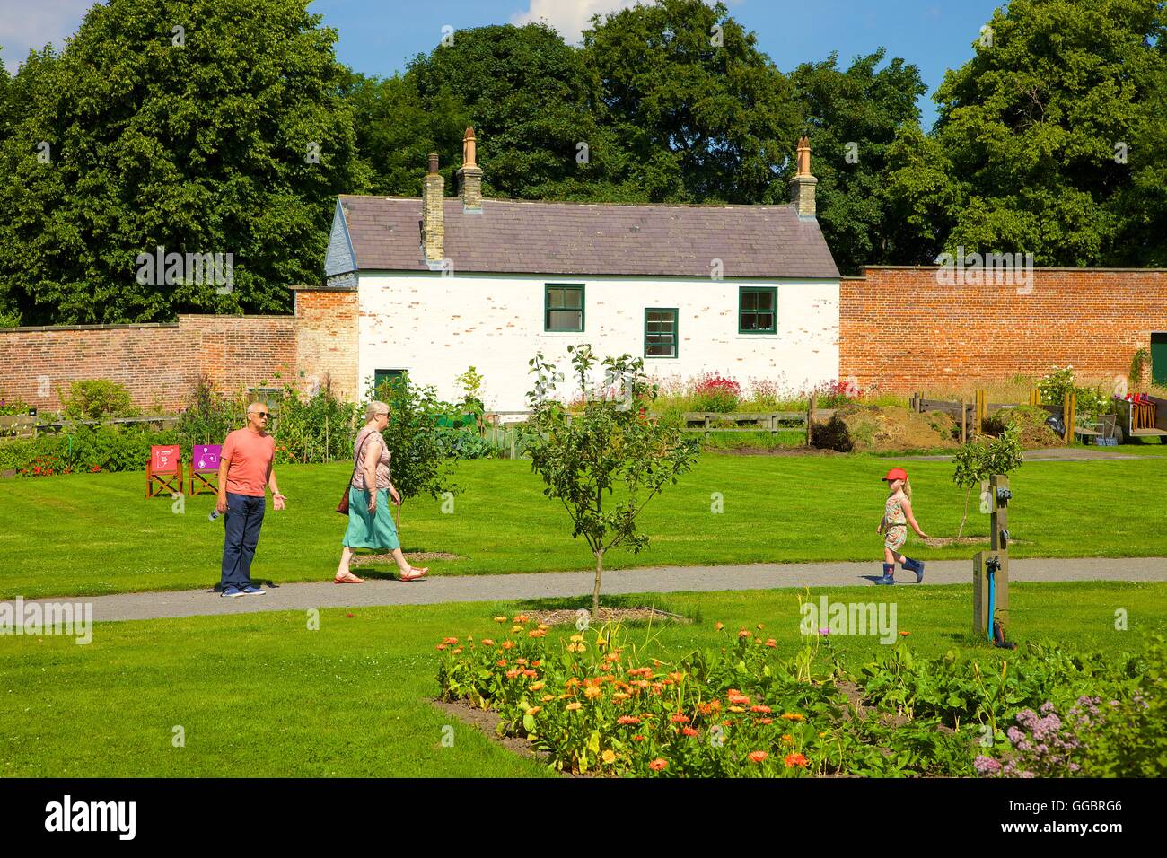 Gibside Walled Garden, Rowlands Gill, Gateshead, Tyne & Wear, England, United Kingdom, Great Britain, Europe. Stock Photo