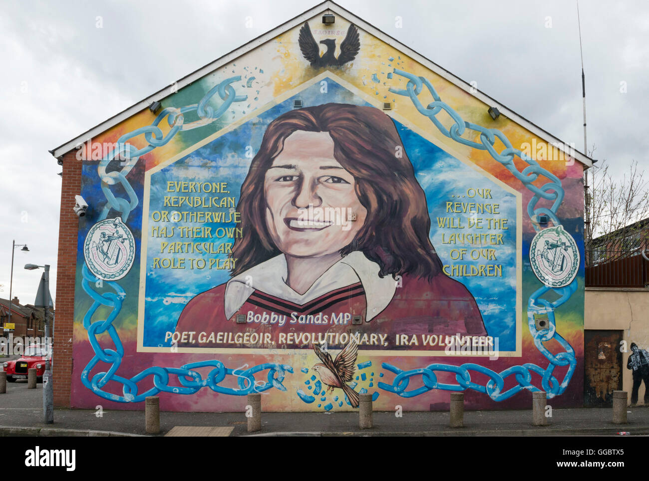 Graffiti, wall art and murals, Belfast Stock Photo