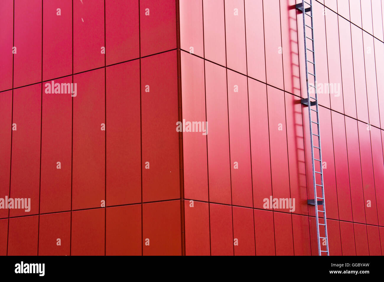 red abstract industrial construction Stock Photo