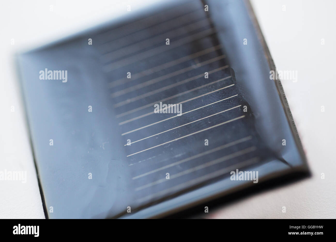 close up of solar battery or cell Stock Photo