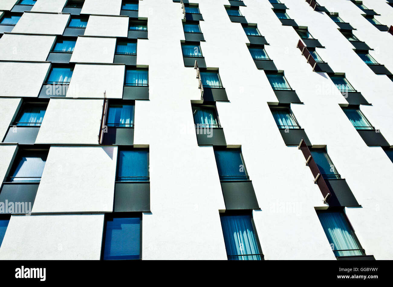 abstract pattern of windows of a modern building Stock Photo