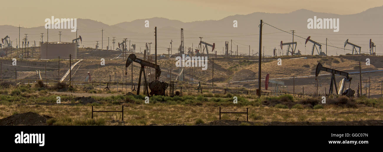 Bakersfield, California Oil wells in the huge Kern River Oil Field