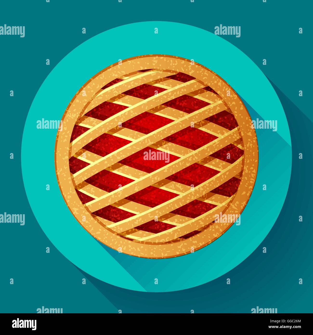 Apple jam tart Stock Vector Images - Alamy