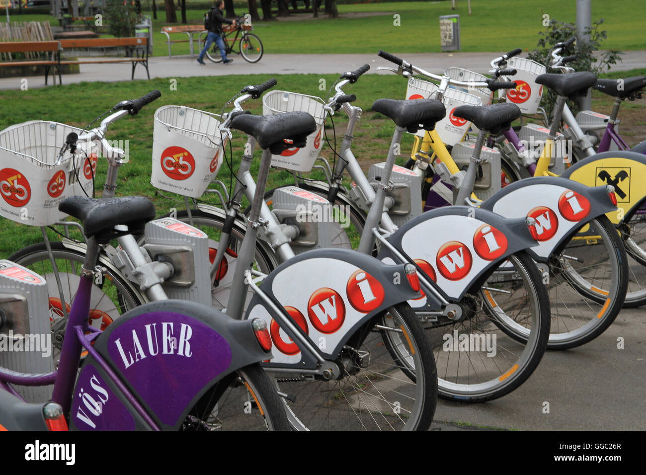 Citybike Vienna is a public bicycle rental system in Vienna Stock Photo -  Alamy