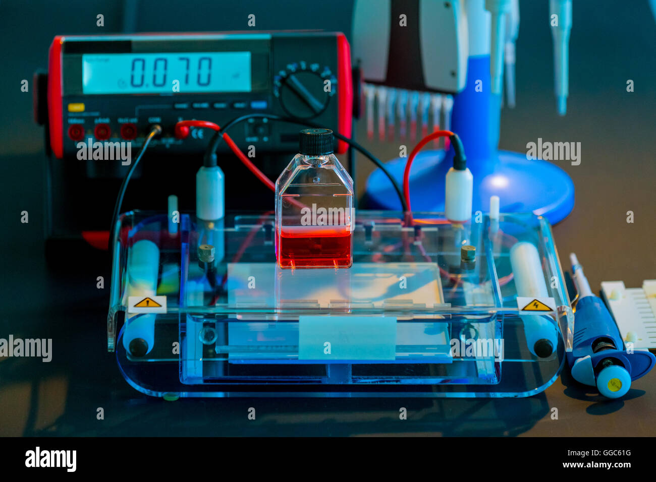 Physical chemistry laboratory equipment hires stock photography and