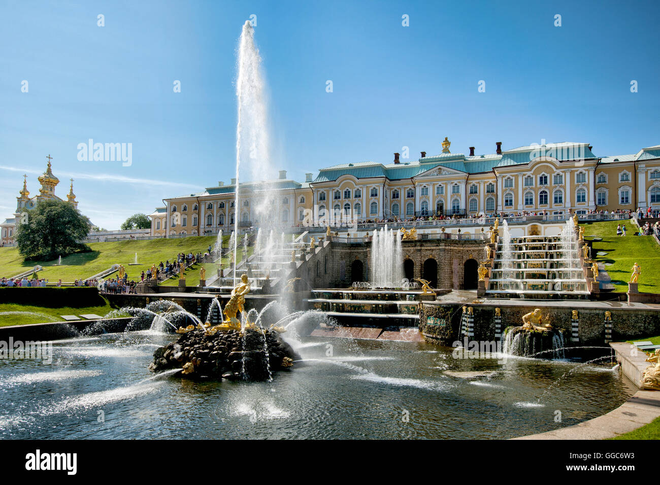 geography / travel, Russia, St.Petersburg, Samson fountain