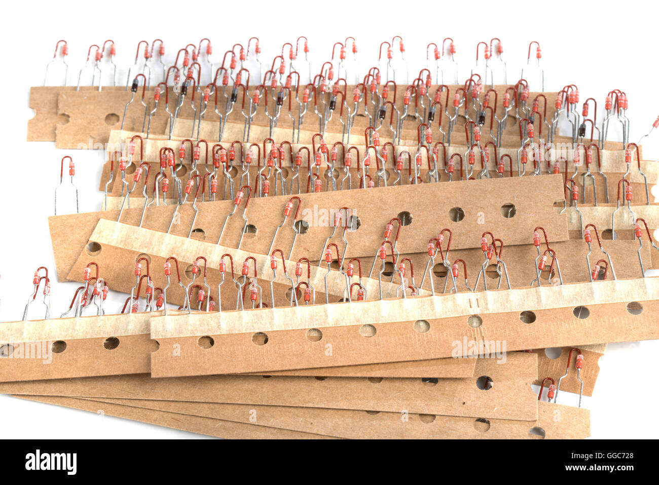 Semiconductor diodes on a white background Stock Photo - Alamy