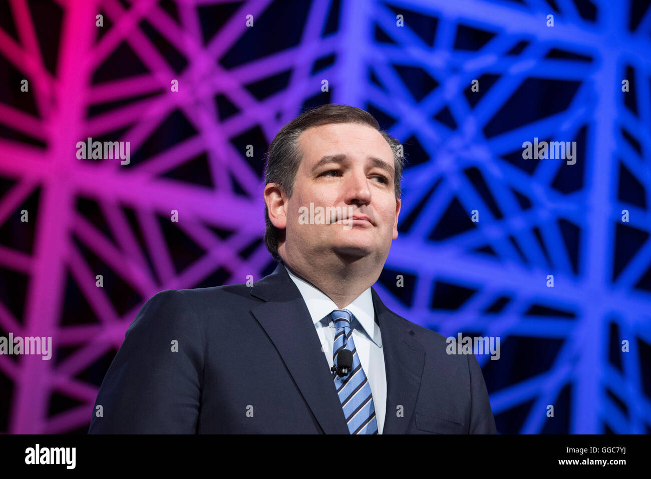 U.S. Senator Ted Cruz of Texas gets applause from the adoring crowd
