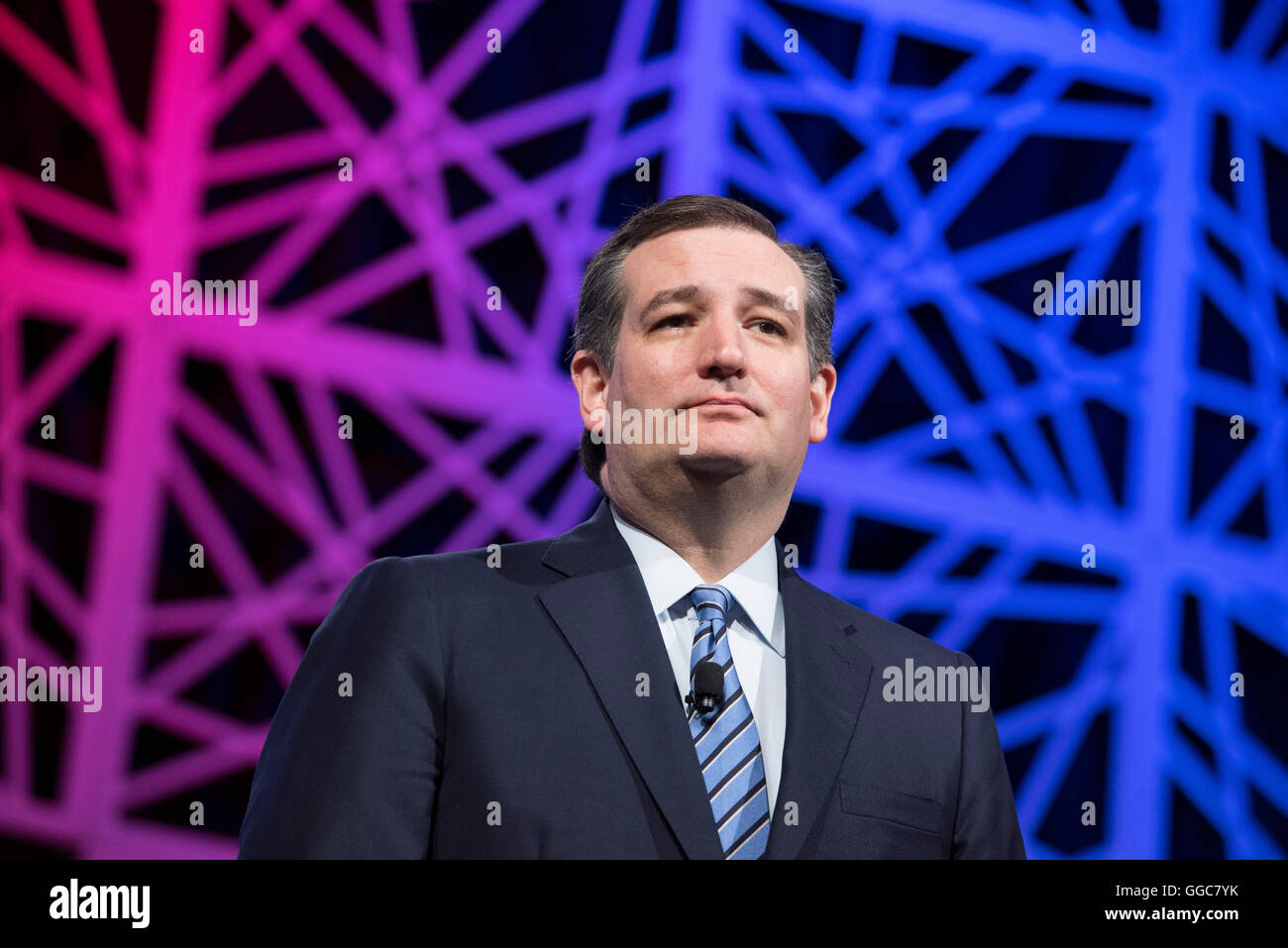 U.S. Senator Ted Cruz of Texas gets applause from the adoring crowd