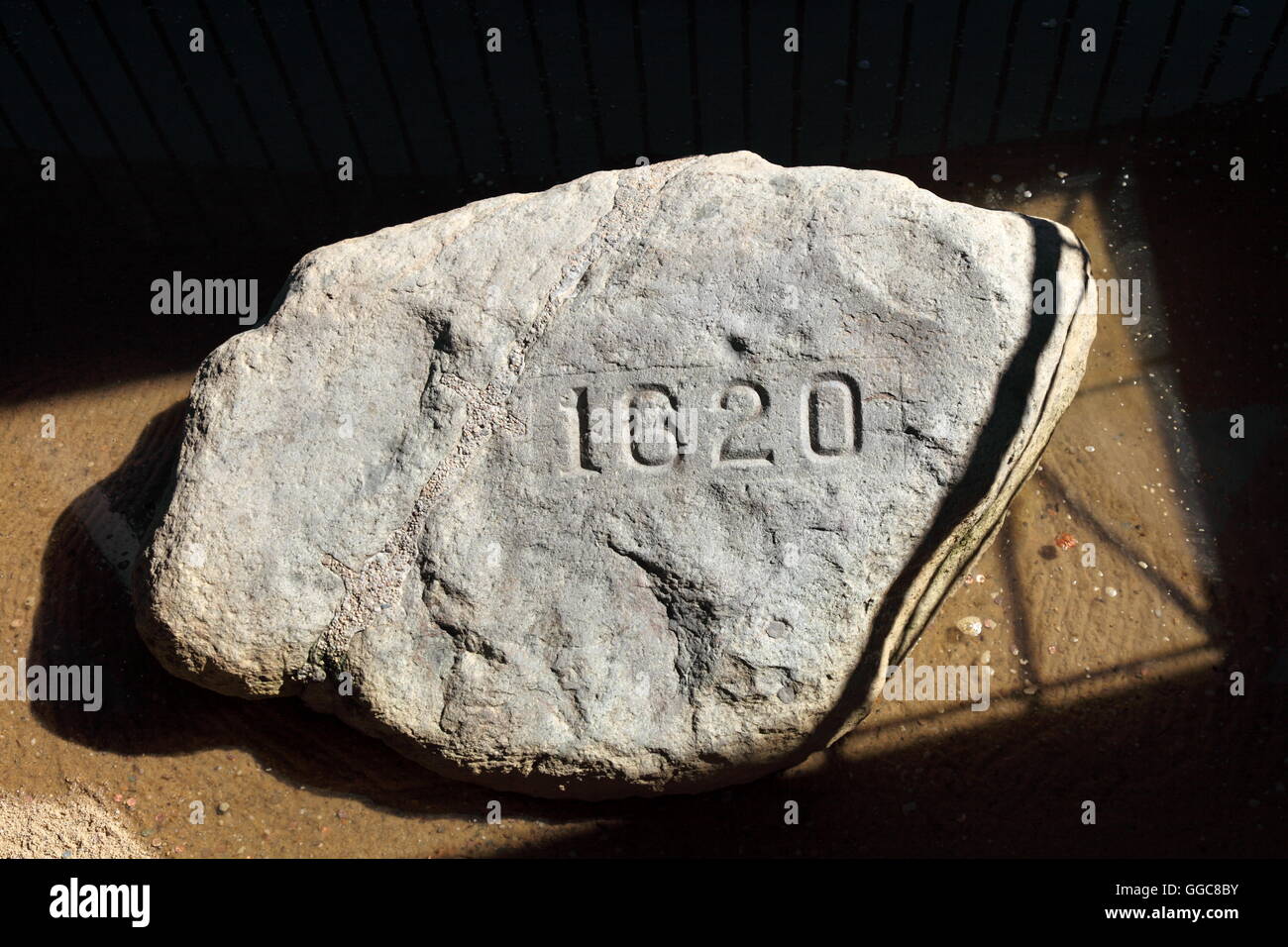 geography / travel, USA, Massachusetts, Plymouth, Plymouth Rock, 1620, Plymouth, Additional-Rights-Clearance-Info-Not-Available Stock Photo