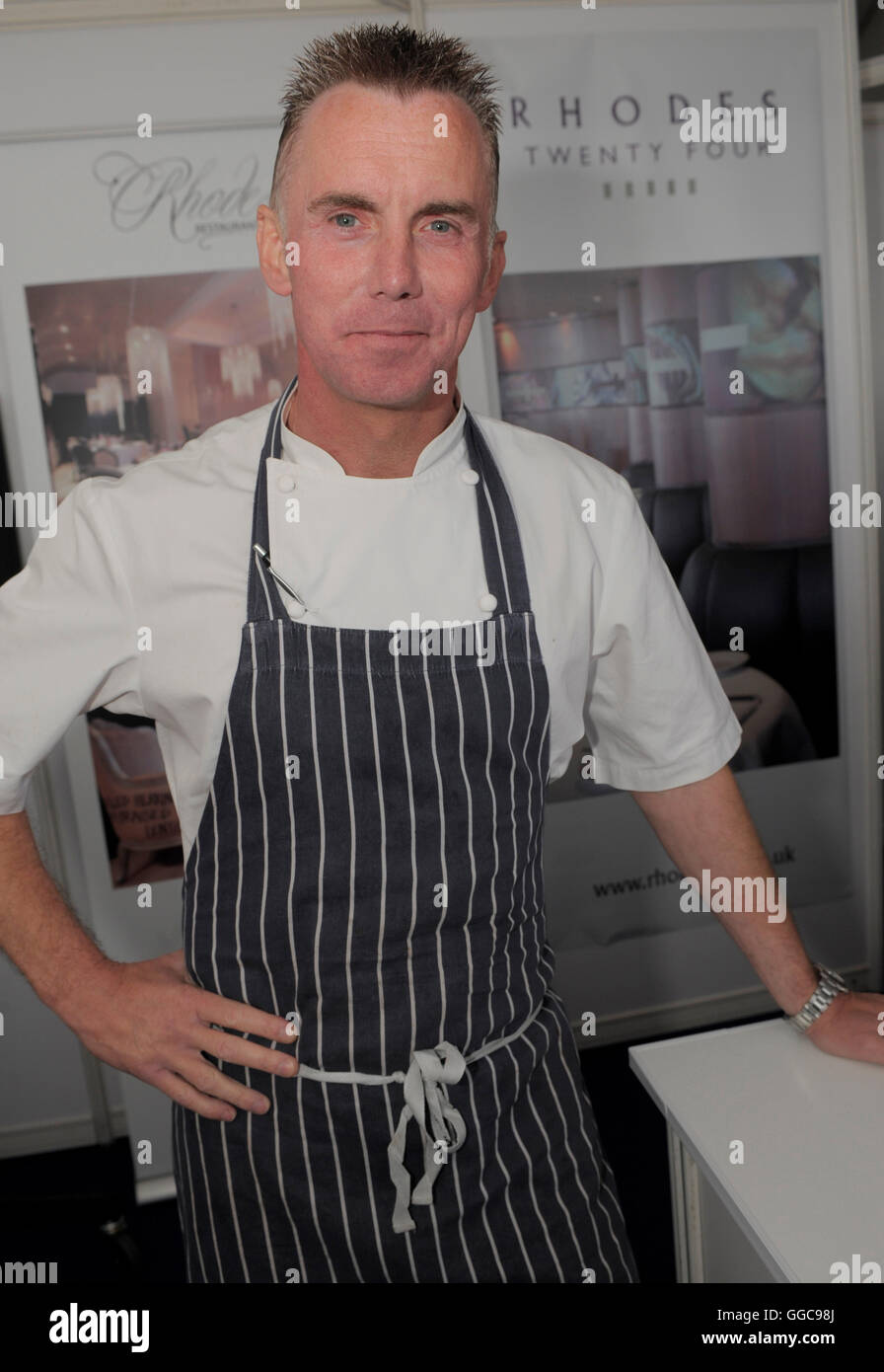 Gary Rhodes photographed at Taste of London Food and Drink Festival at Regents Park in London. 19th June 2009. Stock Photo