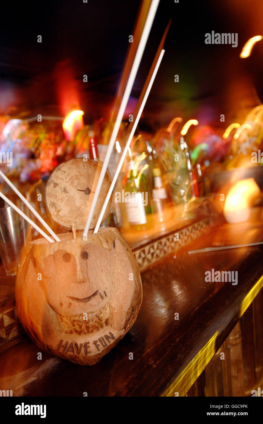 Mahiki bar , 1 Dover St London W1, home to tropical cocktails, bikini