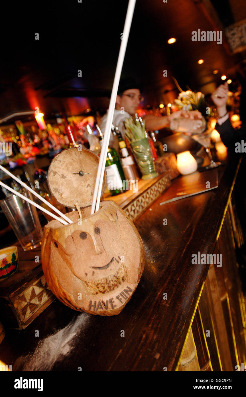Mahiki bar , 1 Dover St London W1, home to tropical cocktails, bikini