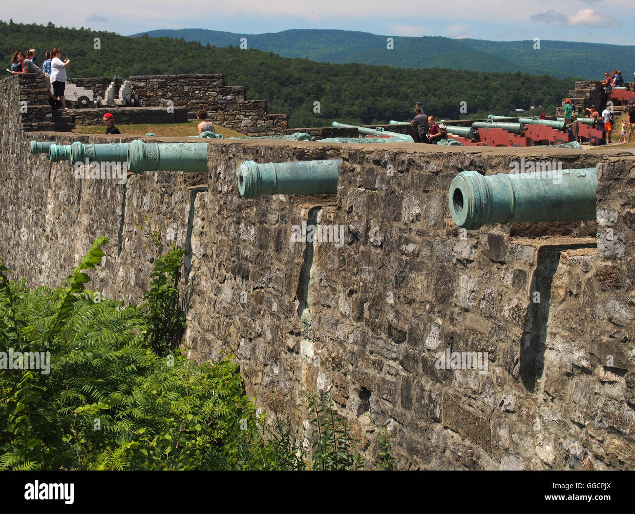 Ticonderoga, New York, USA. July 24, 2016. Inside Fort Ticonderoga on